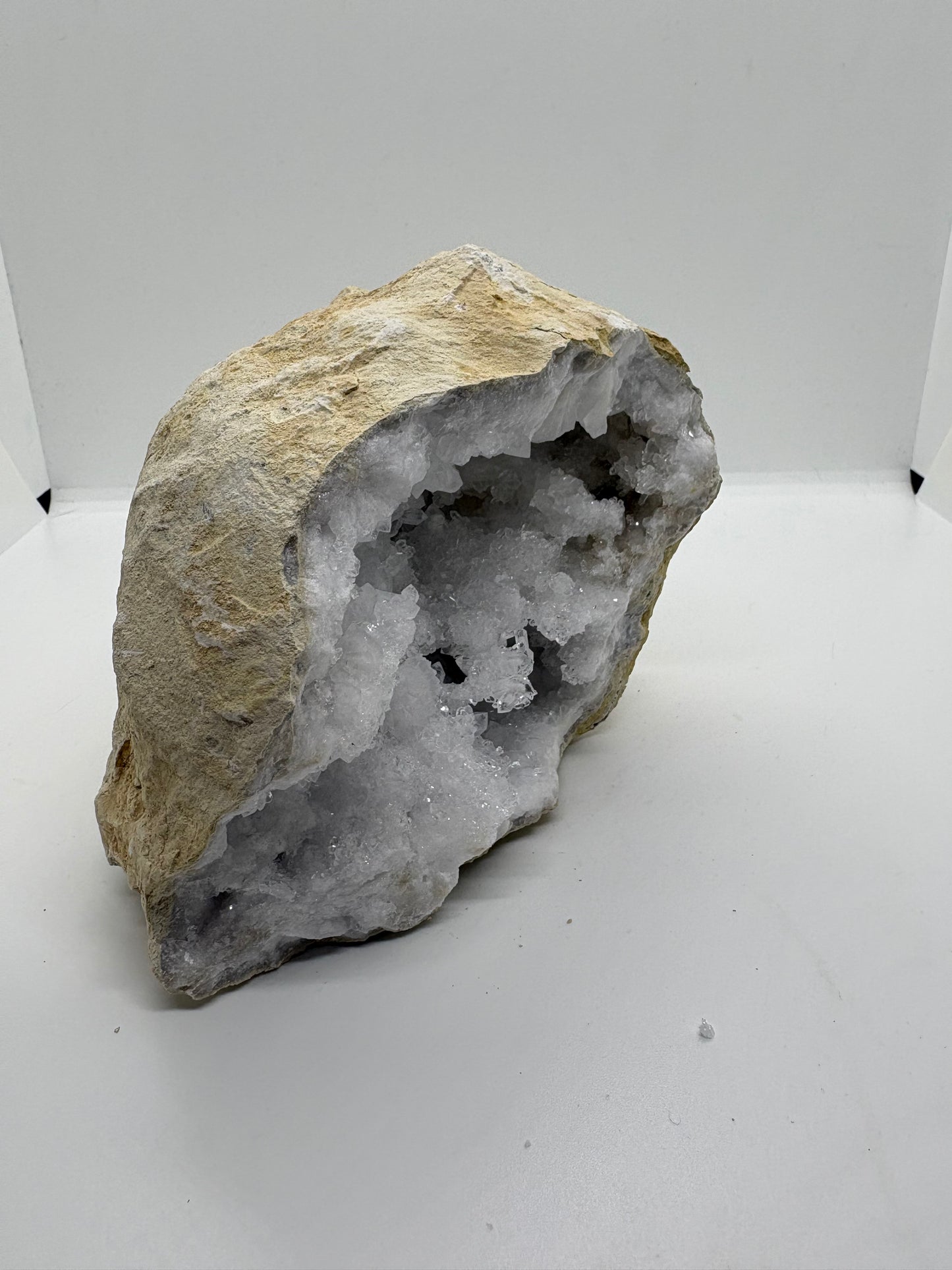 GEODE QUARTZ BLANC