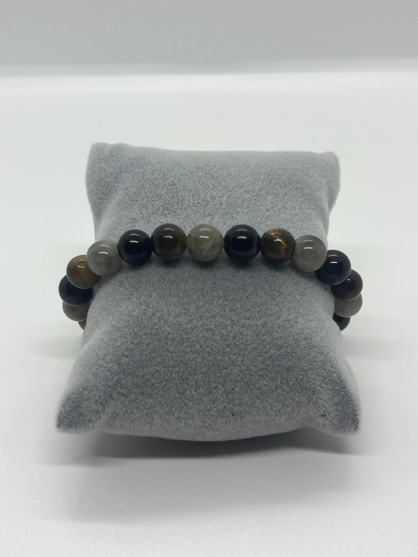Bracelet Labradorite / Tourmaline / Oeil de tigre