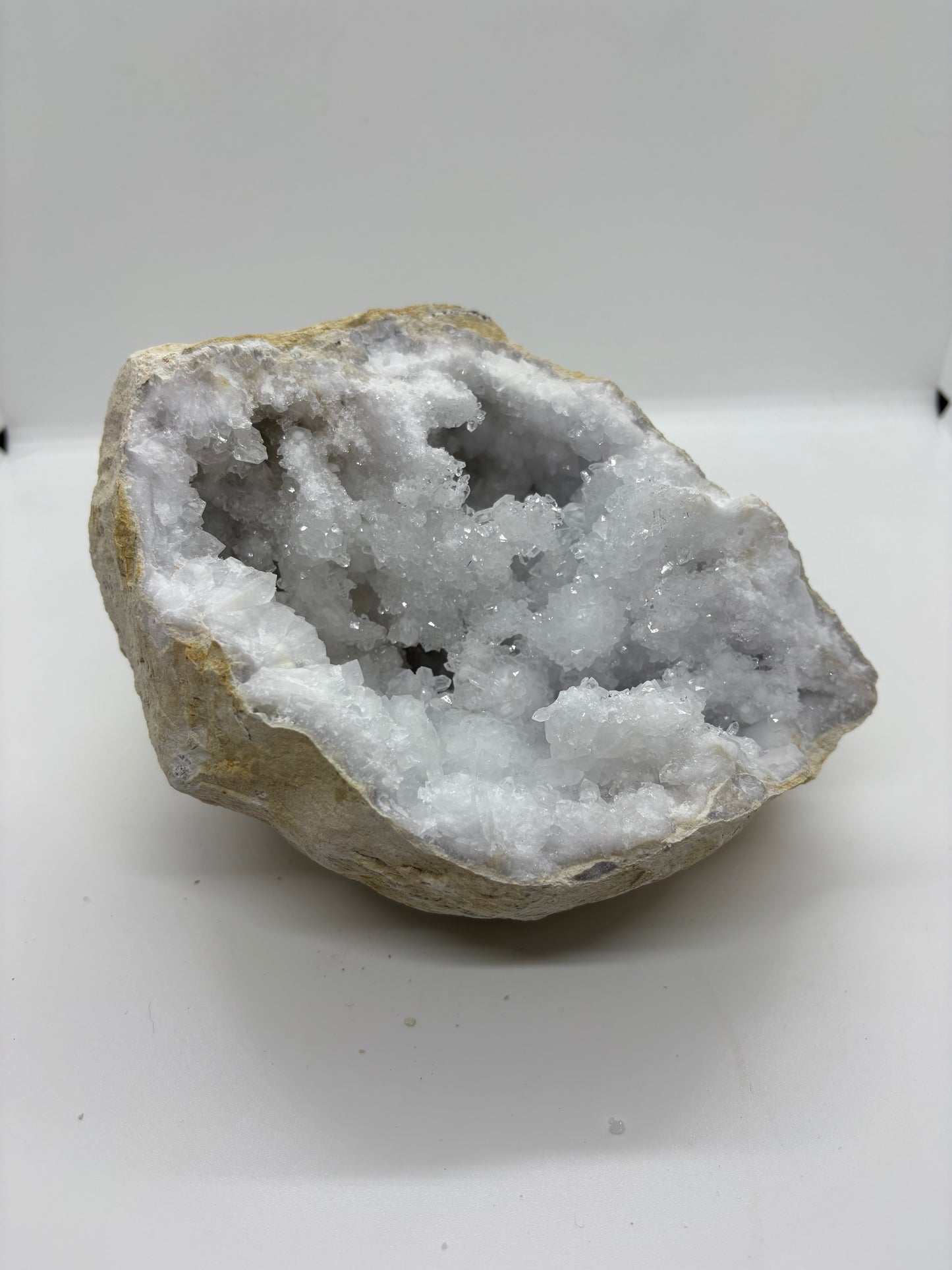 GEODE QUARTZ BLANC