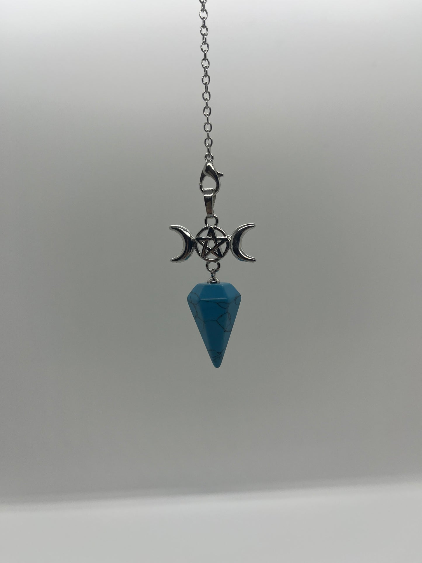Pendule Cône Howlite Turquoise