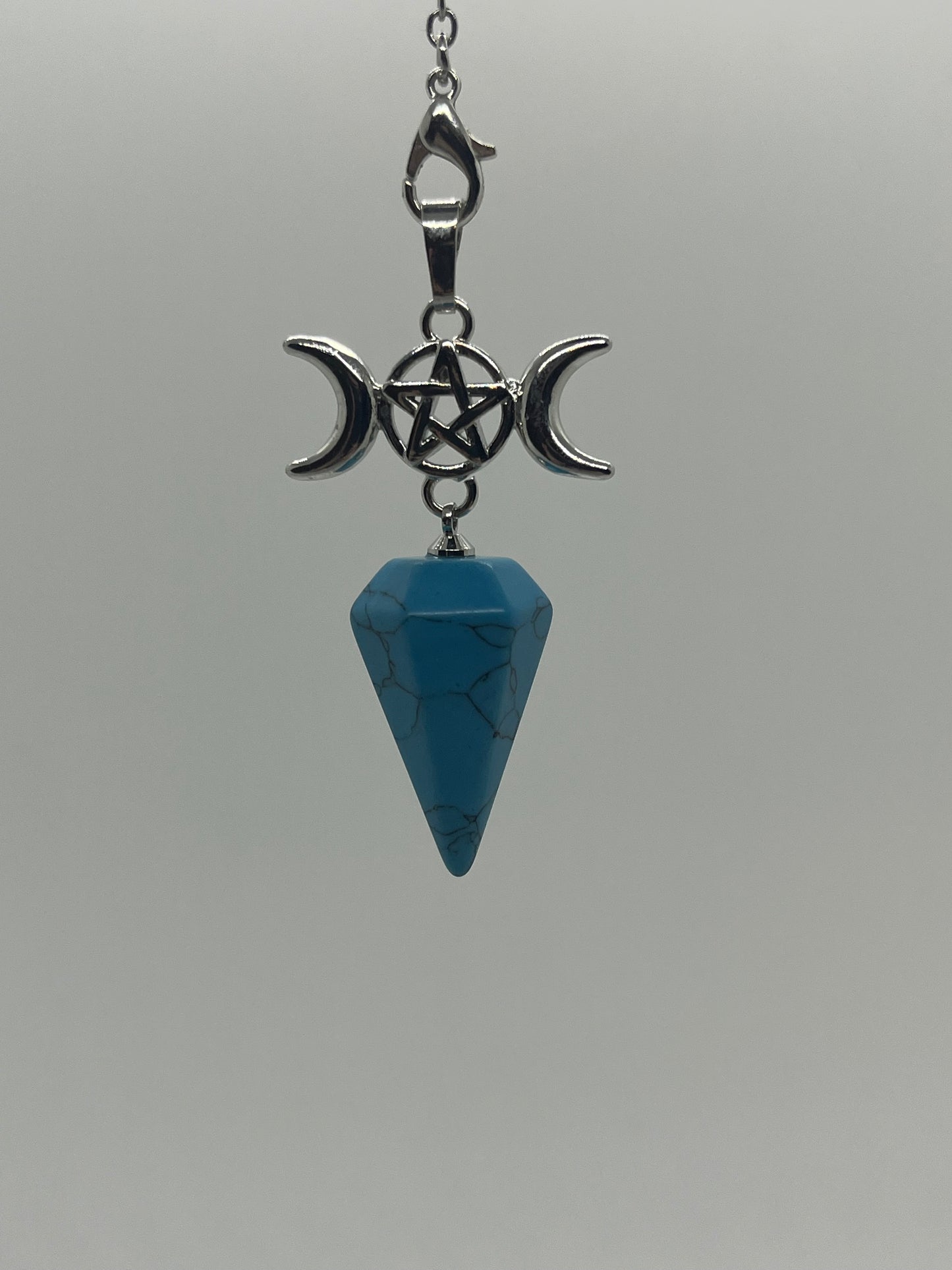 Pendule Cône Howlite Turquoise