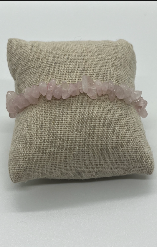 Bracelet Baroque Quartz rose