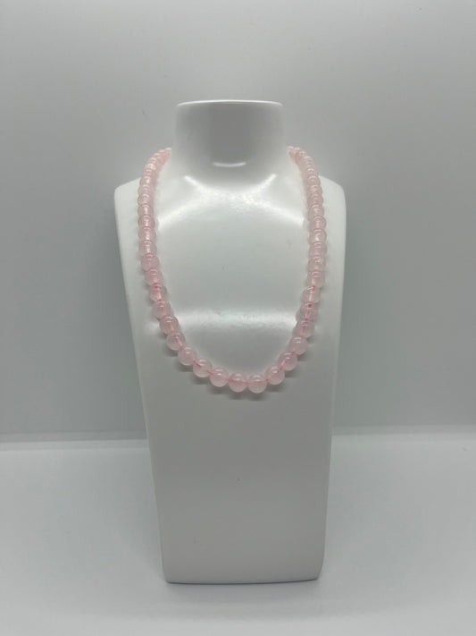 Collier Quartz rose